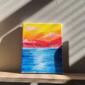 10.5×8.5 acrylic landscape painting